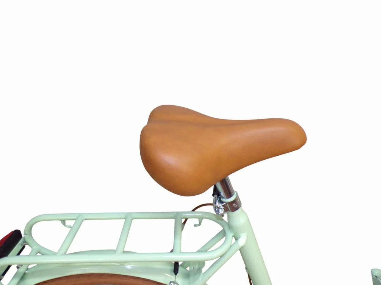 Bicicleta plegable de paseo Graziella Car-Bike con cesta delantera de mimbre vintage