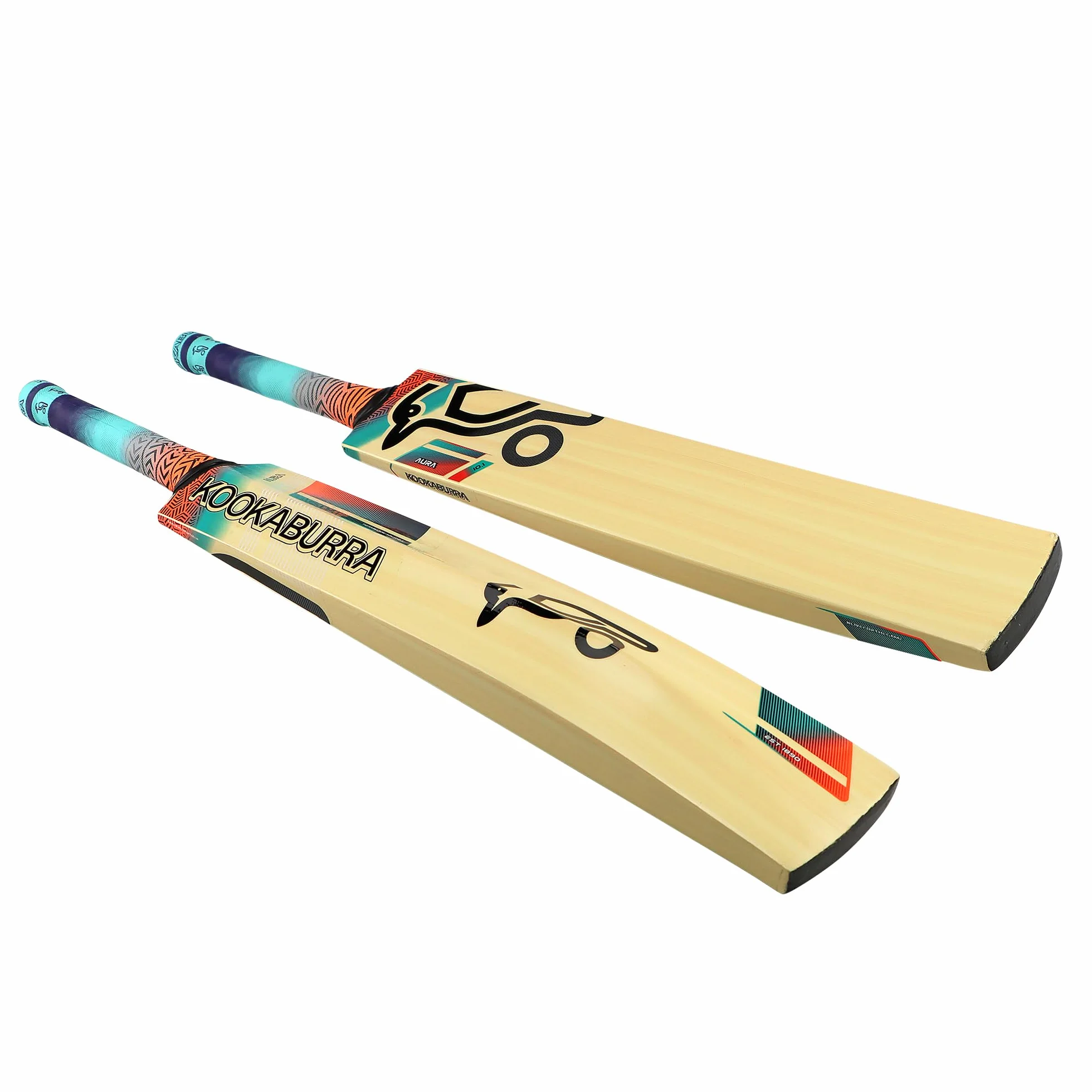 Kookaburra Aura 10.1 Cricket Bat-Size 2 Bate Junior, Juventud Unisex, Rosa y Azul, Talla 2