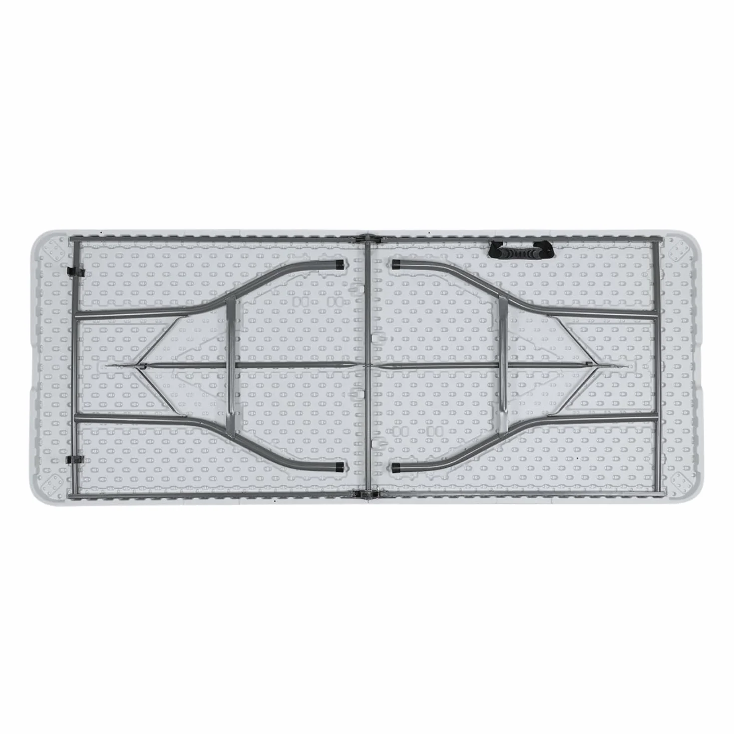 Mesa Catering Plegable Portátil Rectangular 180 cm Multiusos: Camping, Eventos en Espacios Exteriores o Interiores | Mesa Resina y Patas Acero | 4-6 Personas y Carga de 150kg