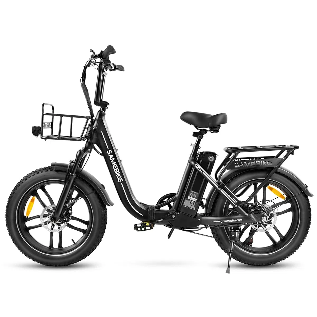 SAMEBIKE 20 Z0LL Bicicleta Electrica para Adultos,4.0 Fat Tire E-Bike Bateria 36V13Ah 7-Velocidades Alcance máximo 60-120KM para Desplazamientos y Excursiones