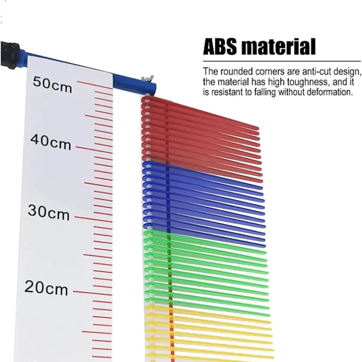 Probador de salto vertical, altura ajustable, de metal, gimnasio, escuela, medidor de saltos verticales, entrenamiento de atletas deportivos, herramienta de medición portátil de 4 a 11 pies
