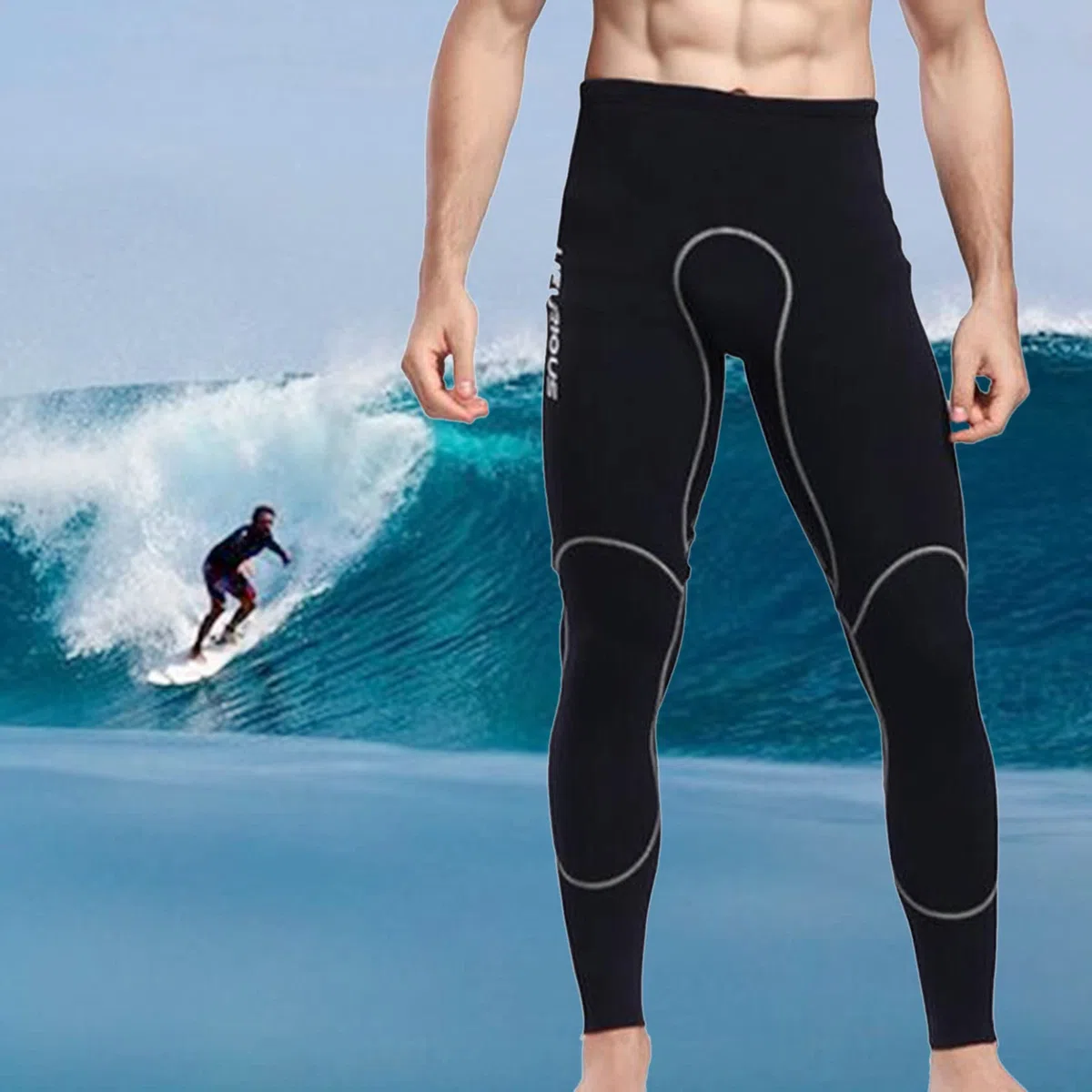 Perfeclan Pantalones de Neopreno de 2mm para Hombre, Pantalones de Buceo y Surf