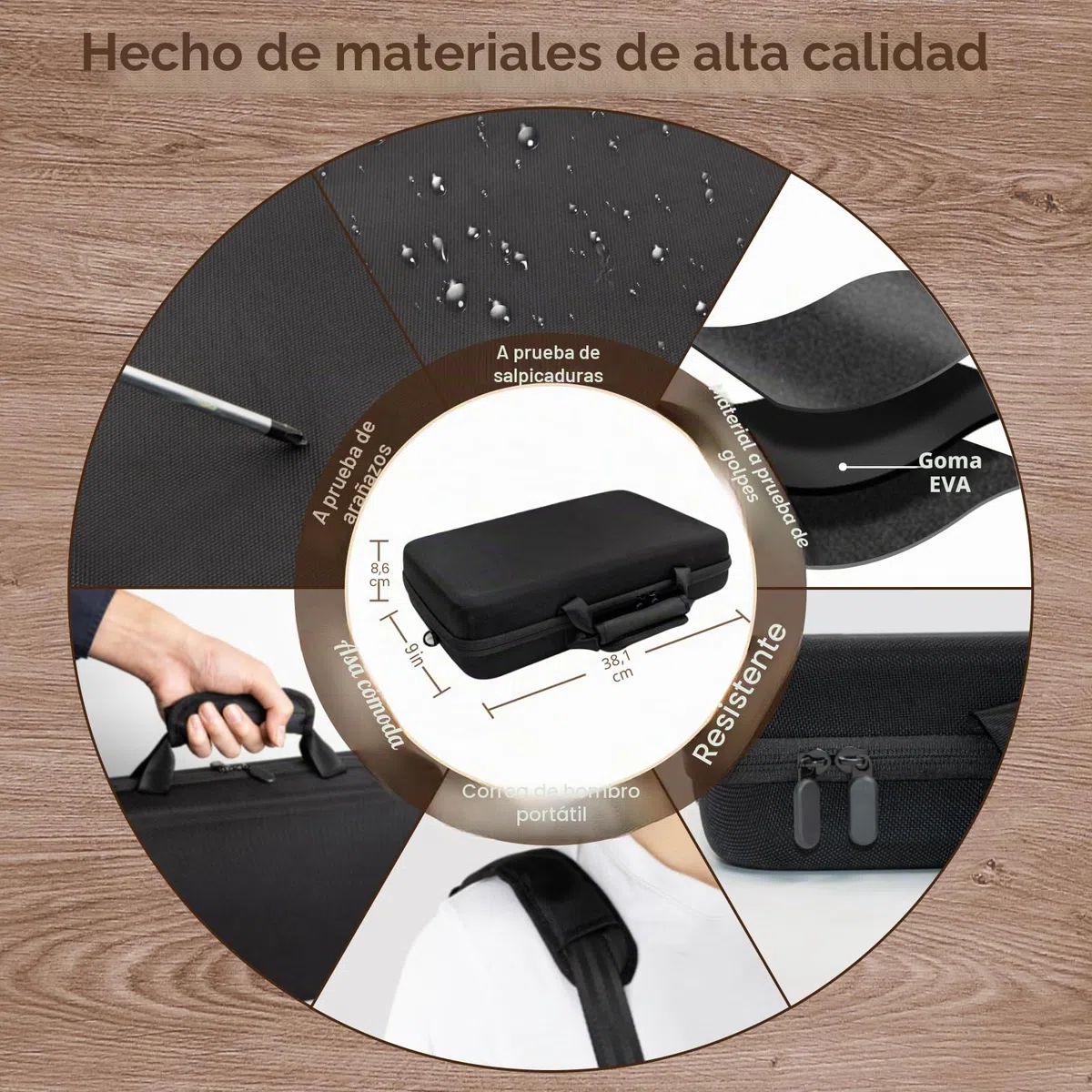 BRANTMAKER Estuche Expositor de Cuchillos para Más de 61 Unidades, con Correa de Hombro Portátil - Almacenamiento de Colección (Solo)