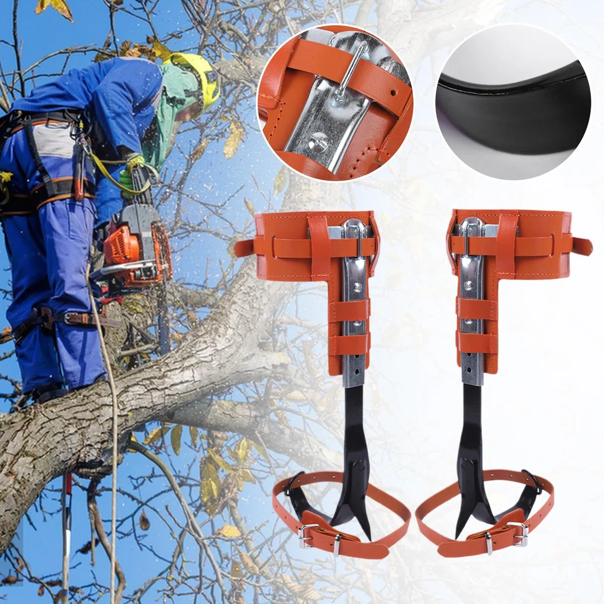 Equipo Para Escalar Árboles | Equipo para Escalada de Árboles y Actividades al Aire Libre,Ergonómico Altura Ajustable Accesorio De Recreación Al Aire Libre Para La Poda El Corte La Gestión De