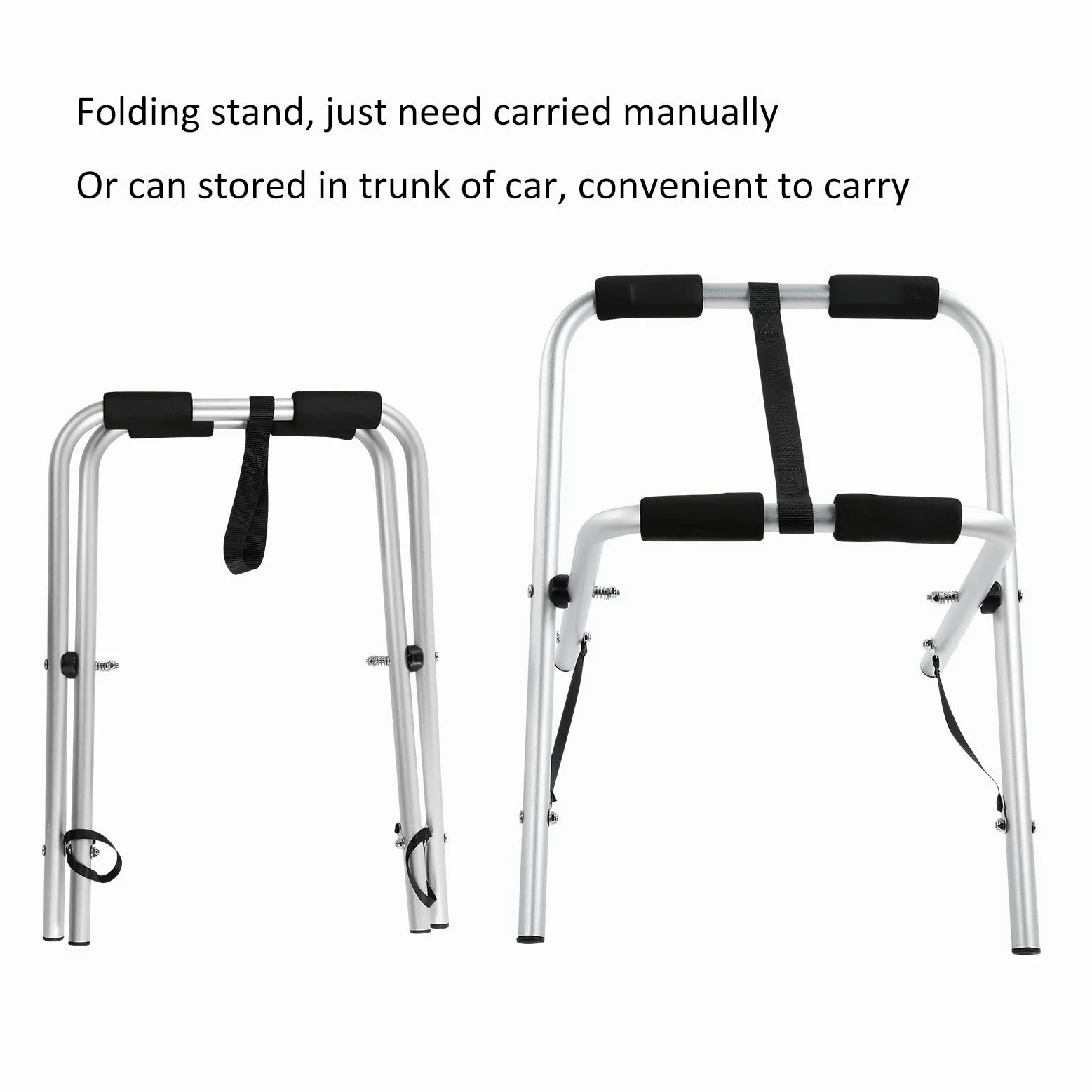 Soporte para Kayak Soporte Plegable portátil de aleación de Aluminio para Almacenamiento de Kayak y Tablas de Surf Accesorio de fijación para Estante de Canoa liviano y