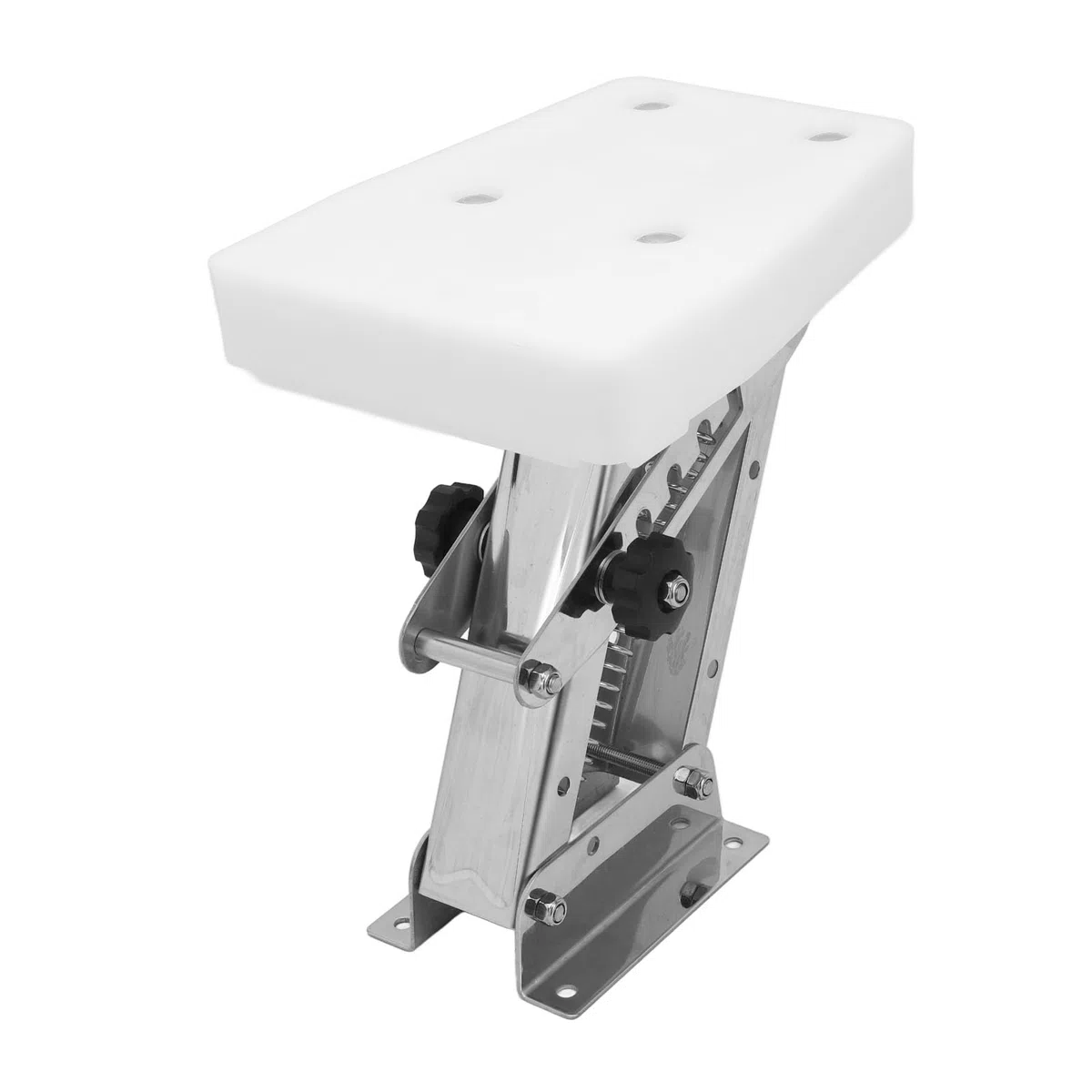 Soporte de Motor Fueraborda de Acero Inoxidable Duradero para Motores de 2 Tiempos, Soporte de Carga de 110 Libras, Ajustable, Fácil Instalación con Resistencia a la Oxidación,