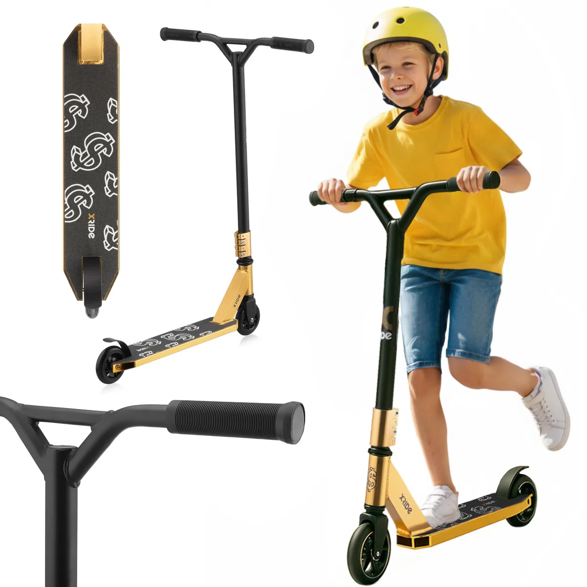 Patinete de Acrobacias Para Niños y Adultos Con Rodamientos ABEC 9 - Profesional, Plegable, Urbano - A Partir de 8 Años