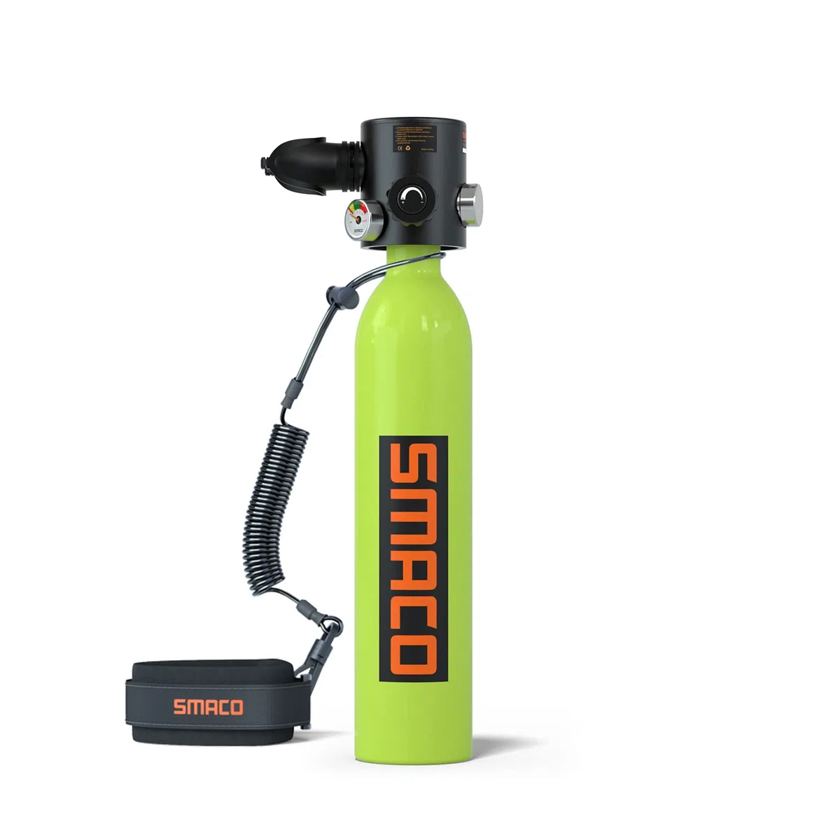 SMACO S500 Bombona de Buceo Pequeñas Portatil Mini Botella de Buceo de 0,7 litros con Capacidad de 10-15 Minutos Tanque de Buceo Recargable for Viajes Nadar Rescate