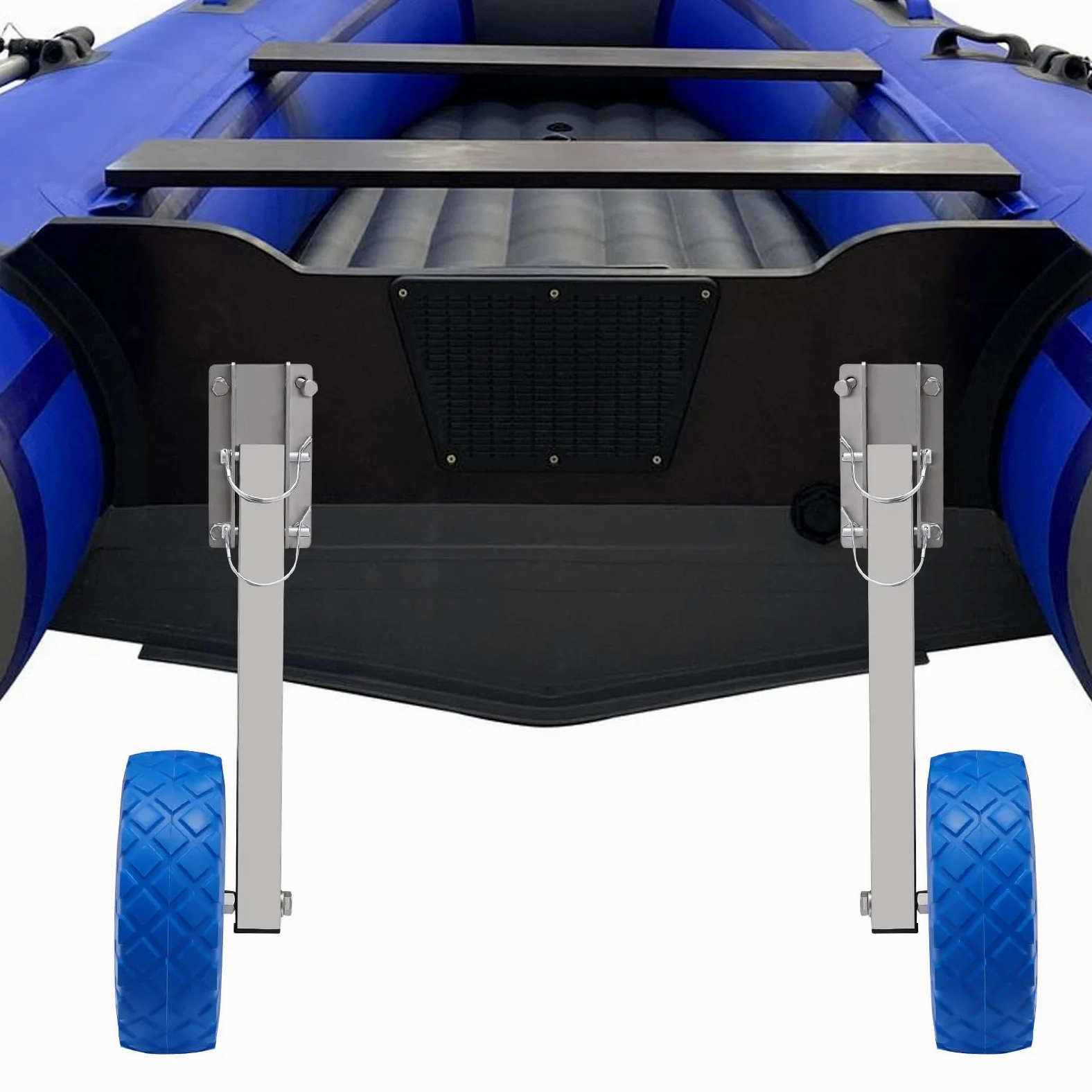 Ruedas traseras deslizantes de acero inoxidable, ruedas de transporte desmontables, ruedas para botes hinchables, ruedas de transporte, ruedas deslizantes con carga de 150 kg para todo tipo de