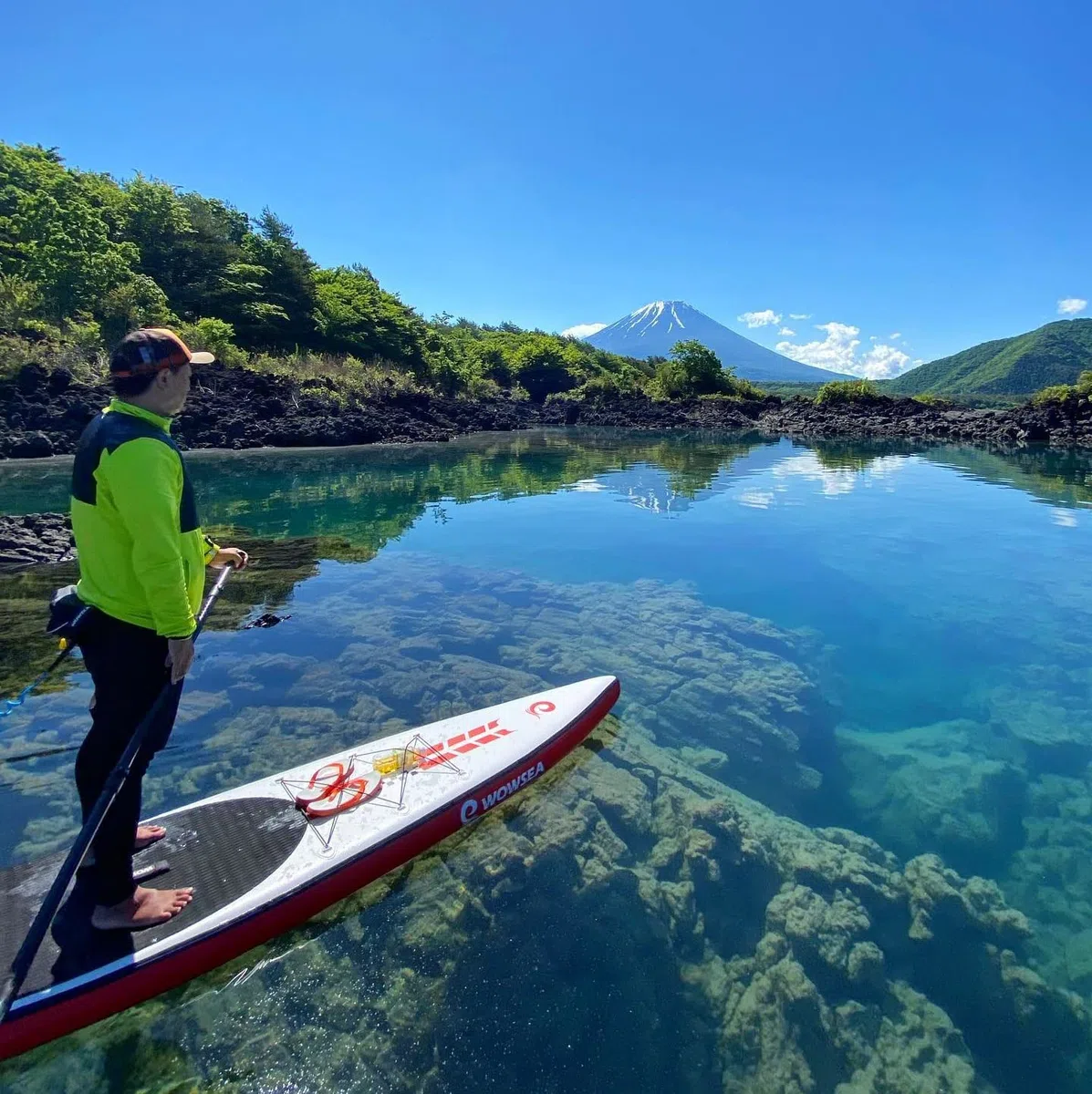 WOWSEA Racer R1 Tabla Paddel Hinchable, Duraderas y Estables Sup Paddle Surf, Carreras & Viajes Stand Up Paddle con Accesorios iSUP, Buena Opción para El Ejercicio Acuático y Recreación