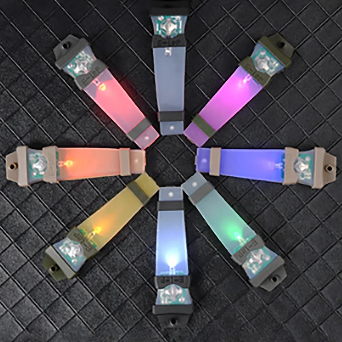 Tacticals - Luz intermitente para casco al aire libre, caza, supervivencia, luz de marcador de identificación personal
