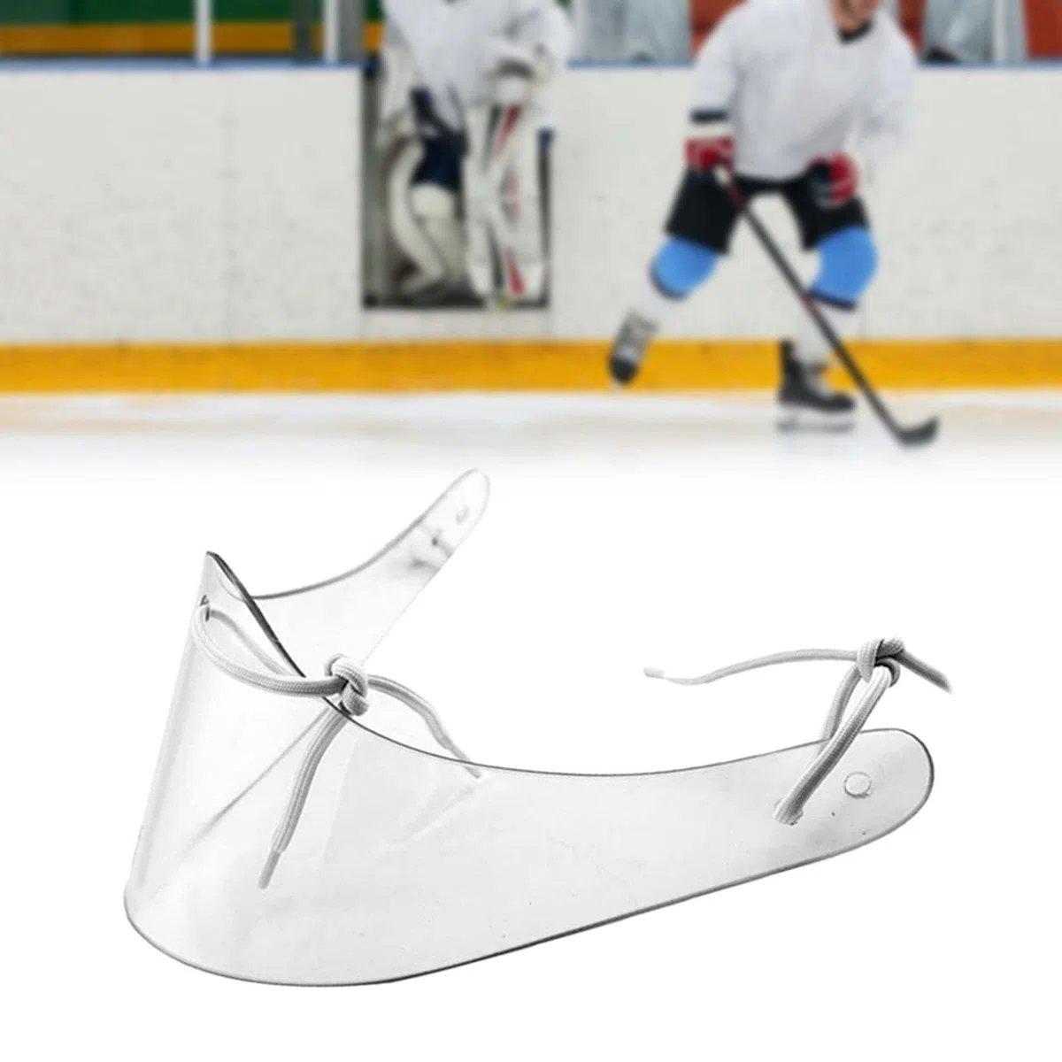 Generic Casco de portero de hockey sobre hielo unisex para adultos con equipo de protección para el cuello