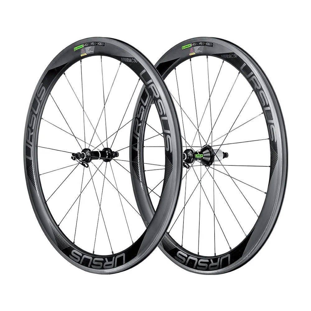 Ursus Miura C50, par Ruedas para copertoncino Unisex-Adulto, Negro, 622