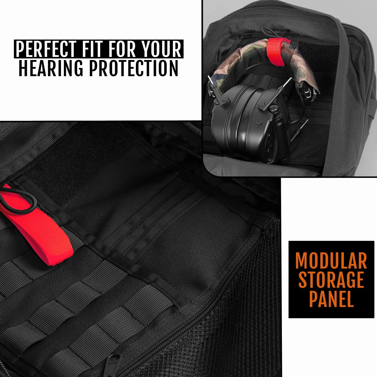 ACE Schakal Funda para Armas - Funda operativa con MOLLE para Pistola y revólver - Táctica y bloqueable Gracias al Cierre