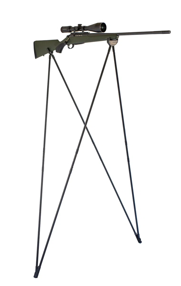 Modelo Mountain-Bastón De Acecho Y Tiro De Largo Alcance-Estabilidad Óptima-Desmontable/Ajustable-Tiro De Pie,De Rodillas,Sentado,En Pendiente/Montaña-Ultraligero Resistente-Negro