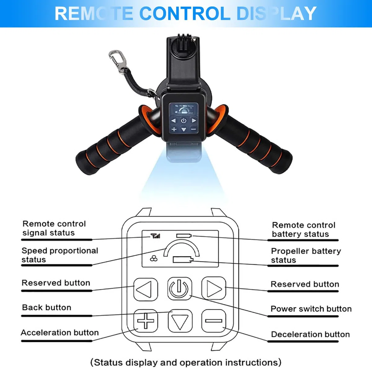Patinete eléctrico subacuático, motor de 9 velocidades de 500 W, propulsor sumergible para buceo y tablas de surf, batería de 10000 mAh