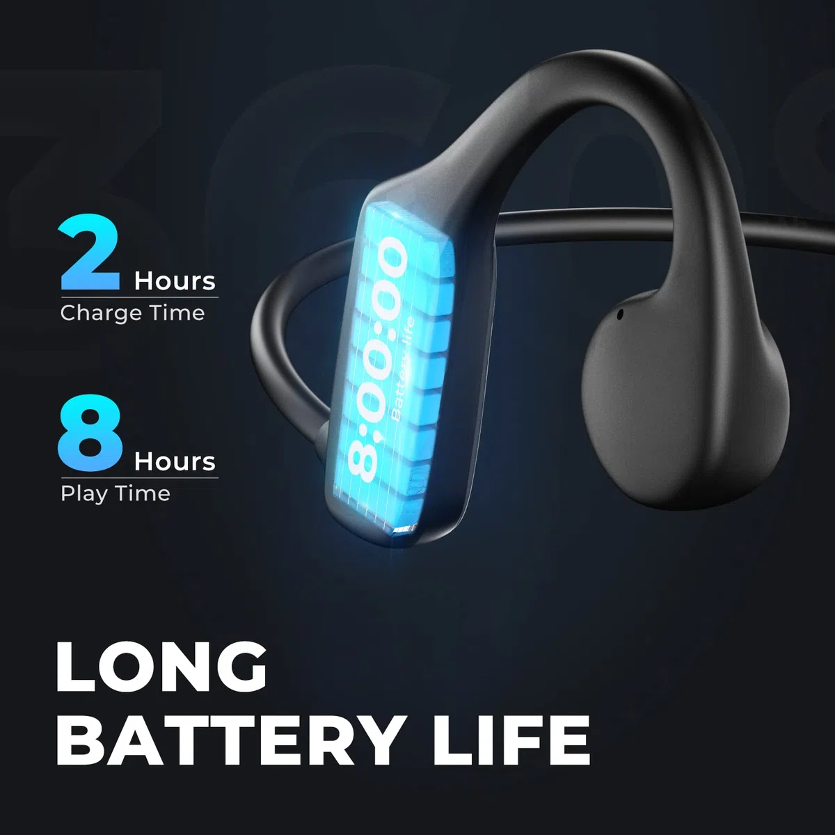 BEARTAIN Auriculares de sonido óseo Bluetooth 5.3 natación auriculares bajo el agua IP68 natación impermeable auriculares inalámbricos para MP3 memoria incorporada perfecto para nadar, correr,