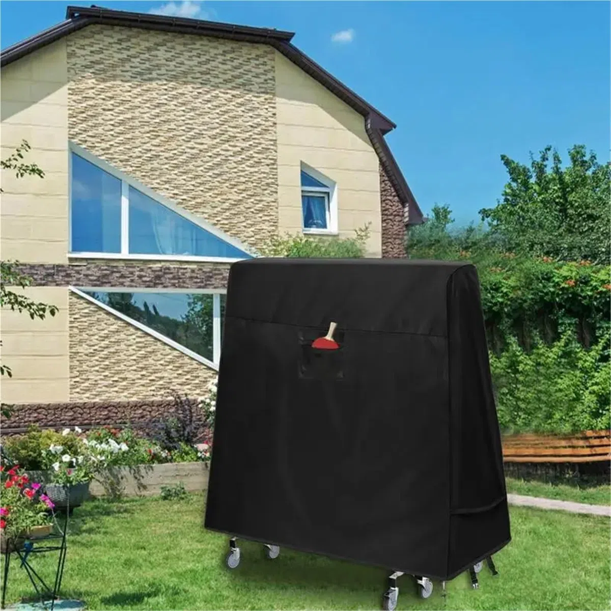 Funda for Mesa de Ping Pong 166 x 72 173 cm, Impermeable, Plegable, for Almacenamiento Tenis, a Prueba Polvo, for Exteriores e Interiores para Uso Interior y Exterior