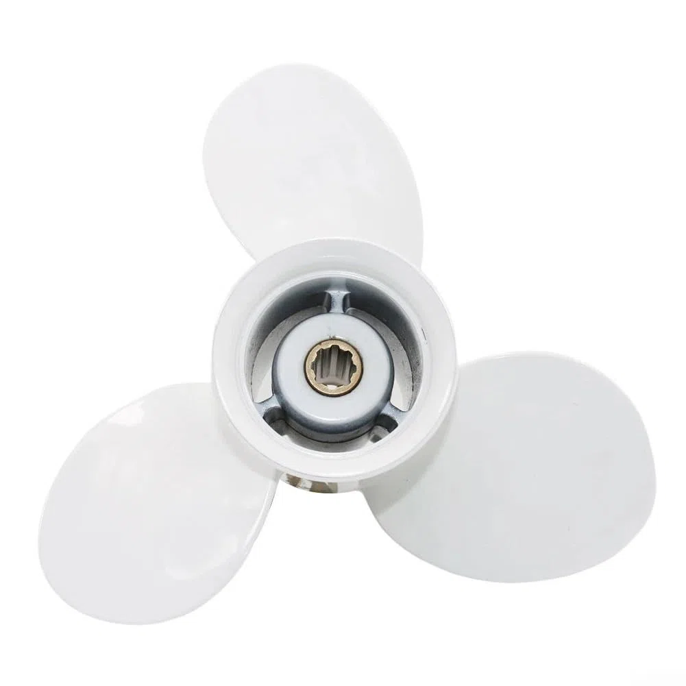 Besttoolifes Hélice fueraborda Yamaha 9.9-15, impulsor de aleación de aluminio 63V-45947-00-EL Hélice marina