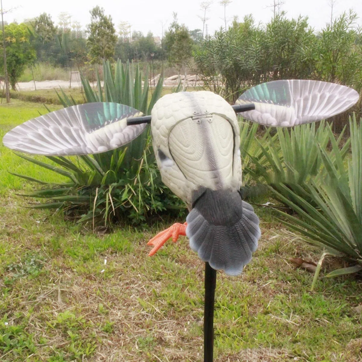 Sakamura Pato Movimiento,Mallard Wing Señuelo Pato Flexible - Señuelo eléctrico del Pato del Control Remoto con Pilas para la Caza rápida del Pato