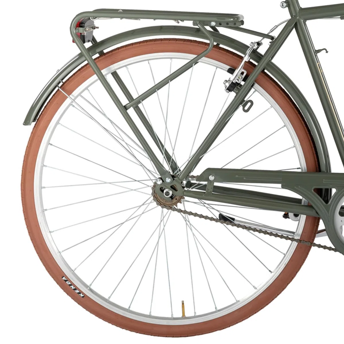 Alpina Bike - Bicicleta de 1 V para Hombre, Deportiva, Verde Militar, 28 Pulgadas, Acero