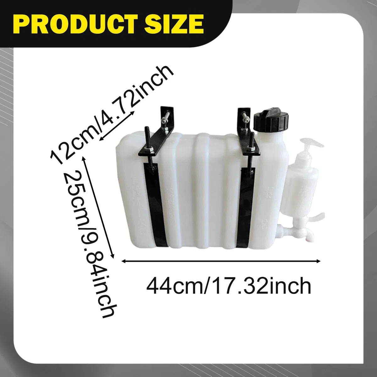 Tanque de Agua Portátil para Camión Depósito de Mano Durabilidad Portátil Capacidad Ampliada Material PP Metal Adecuado para Remolques de Constr