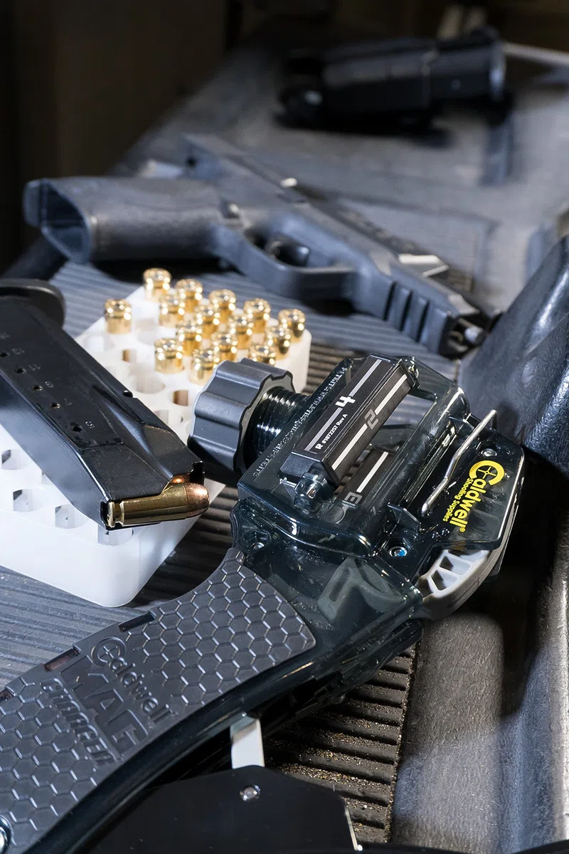 Caldwell mag Charger Universal Pistol Loader Cargador rápido para Cargadores Pistola