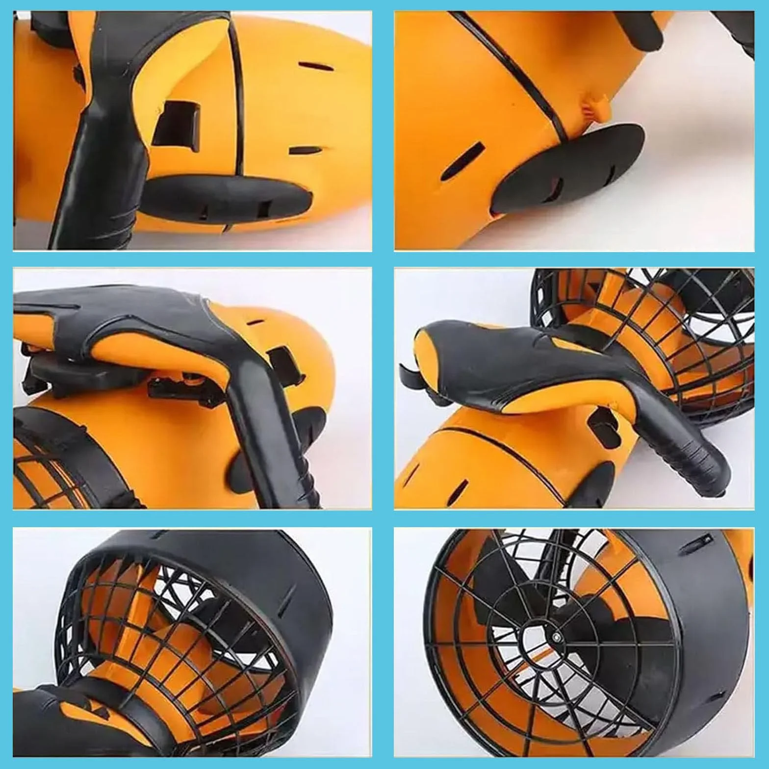 Hélice Subacuática Eléctrica de 300/500W, Scooter Subacuático Eléctrico de Mano Impermeable, Equipo de Buceo de Doble Velocidad Bajo el Agua, Deportes Acuáticos de Alta Seguridad ,500W-2Batteries