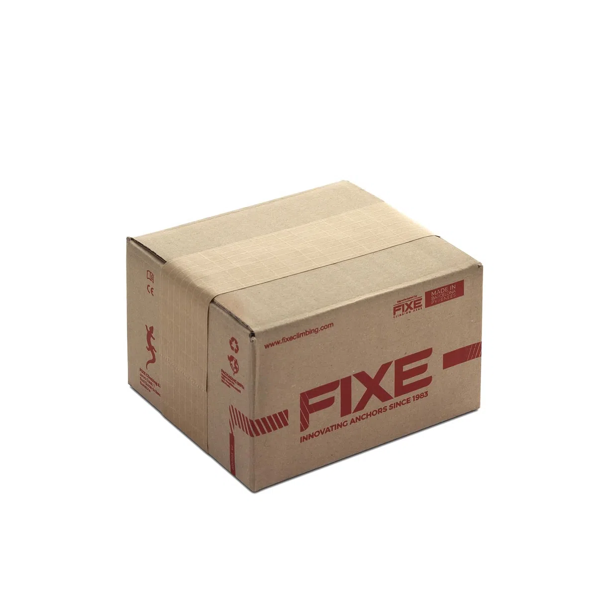 FIXE - Plaqueta 1 en Acero Ecotri - Plaqueta de Anclaje para Escalada y Trabajos Verticales - Alta Resistencia 25 kN - Fabricada en España