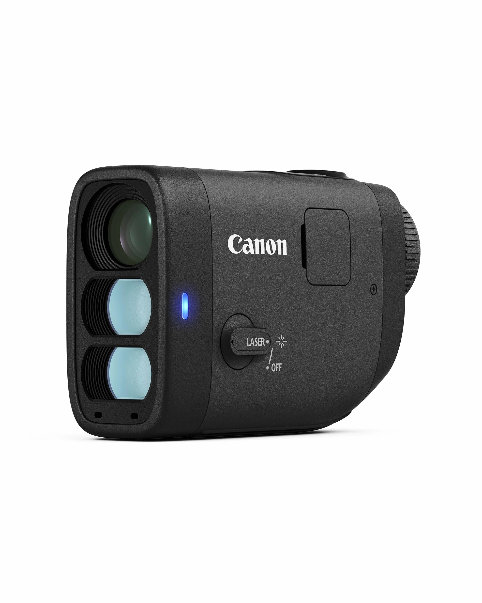 Canon PowerShot Golf, Telémetro Láser con Cámara Estabilizado, Foto 11MP y Vídeo FHD, Zoom 6X y Digital 12x, Modo Slope y Fijación de Banderín, Medición Metros y Yardas, Apto para Competición, Negro