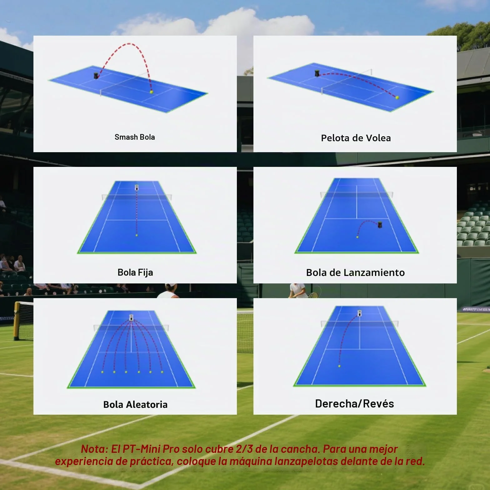 PUSUN PT-Mini Pro - Máquina de pelotas de tenis con control remoto Smart App Control, velocidad/rotación ajustable/frecuencia para principiantes, capacidad de 65+pelotas, duración de la batería 3-5