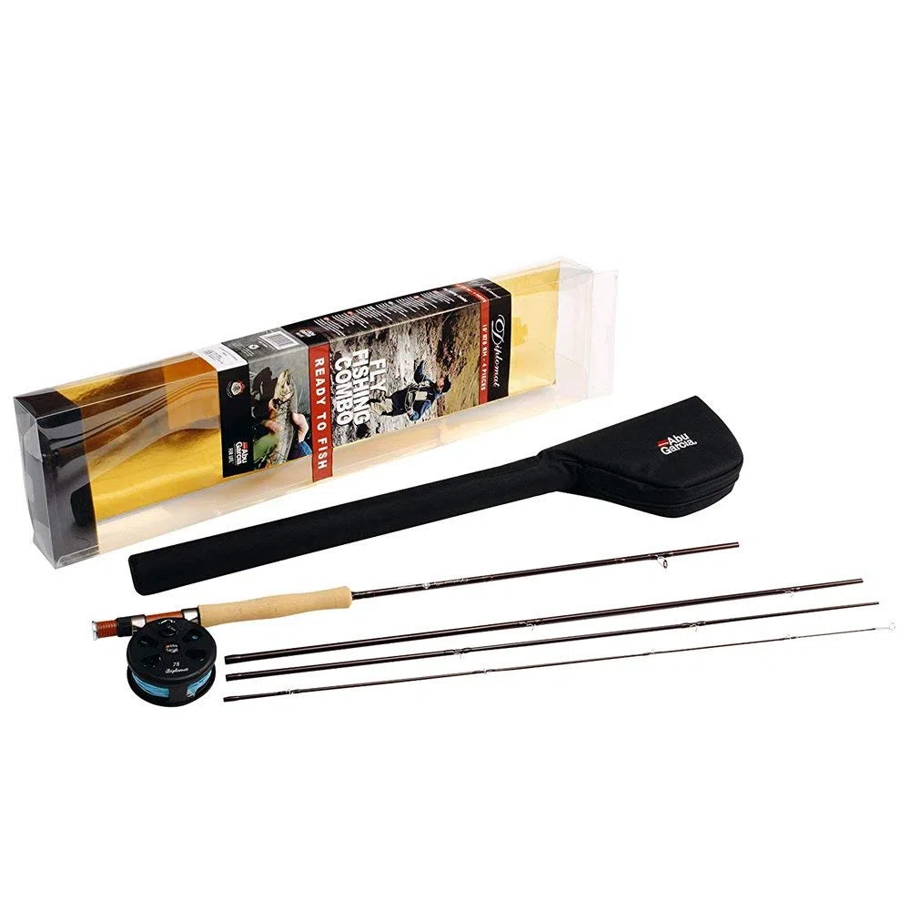 Abu Garcia Combo Diplomat – Kit de pesca con mosca, con caña de pescar y carrete
