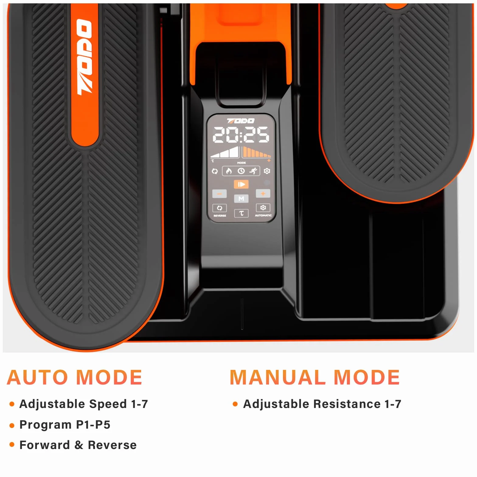 TODO Mini Eliptica Electrica con App, Automáticos 7 Velocidad y Manual 7 Resistencias, Pedales Estaticos Personas Mayores, Pedaleador Electrico para Ancianos