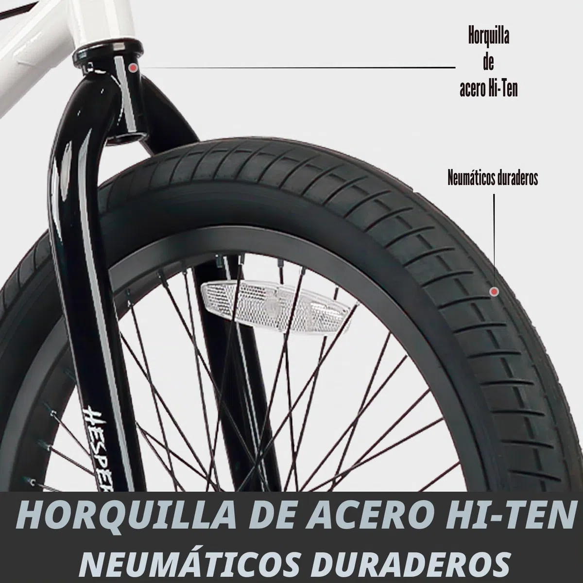 AVASTA Hesper Bicicleta infantil de 20 pulgadas Freestyle BMX para 6, 7, 8, 9, 10, 11, 12, 13, 14 años, niños y principiantes, blanco