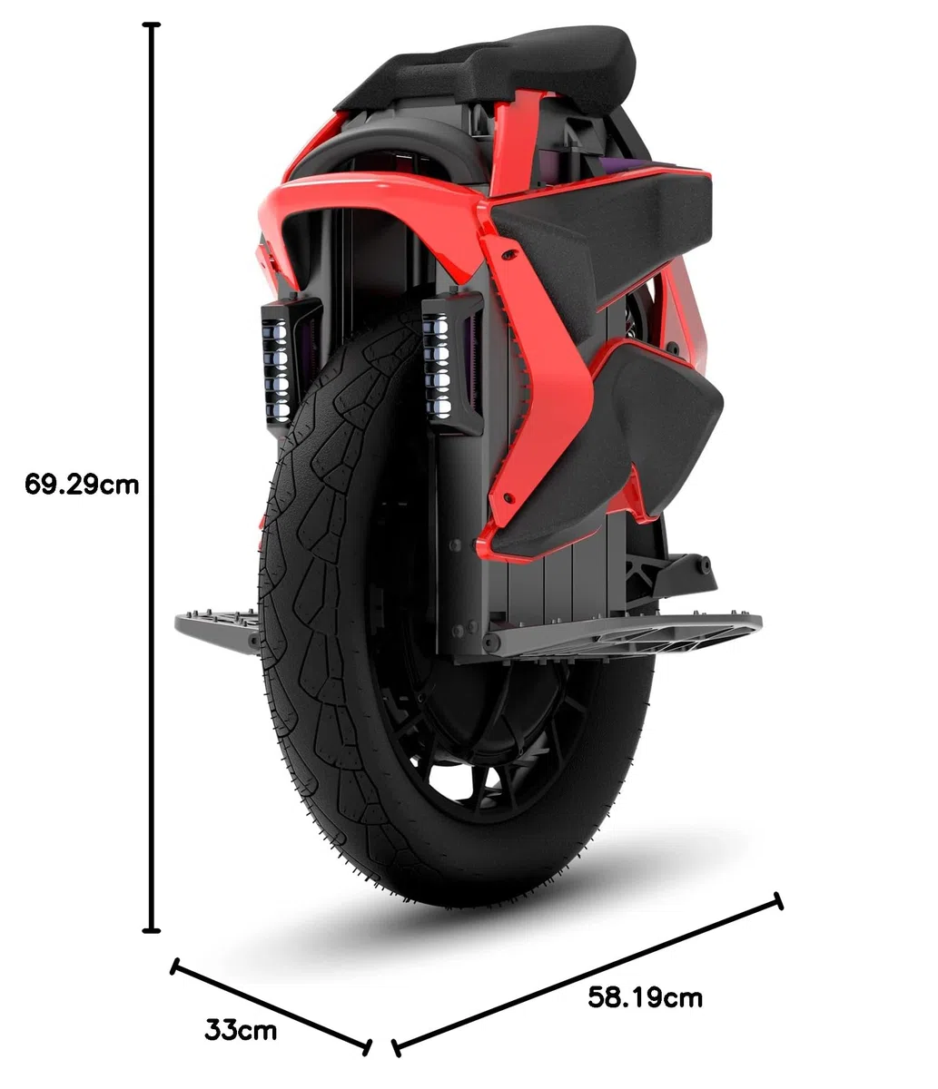 Gyroroue Kingsong S22 Eagle Noir et Rouge