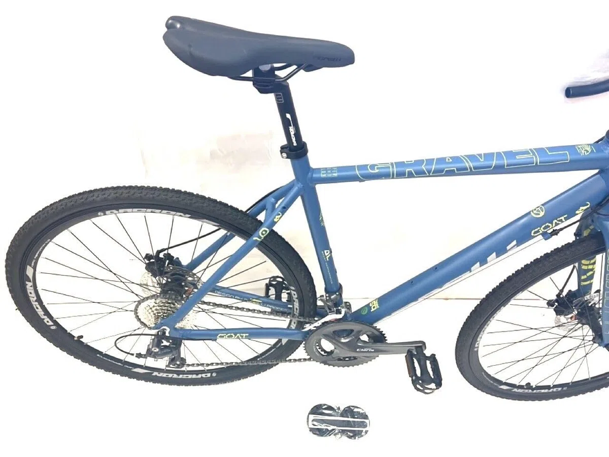 Corelli Goat 1.0 Gravel Bike, marco de aluminio, neumáticos de 700 x 35 c, cambio de 16 velocidades