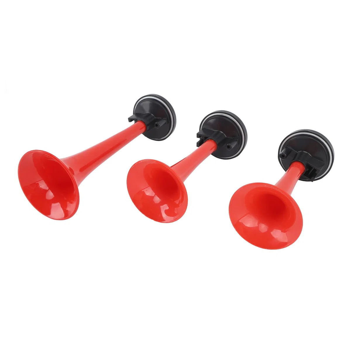 Bocina de Aire Musical 3 Trompeta 125dB Sonido Fuerte La Cucaracha 12V Resistente con Compresor de Aire y Manguera para Camión Tren Barco Coche