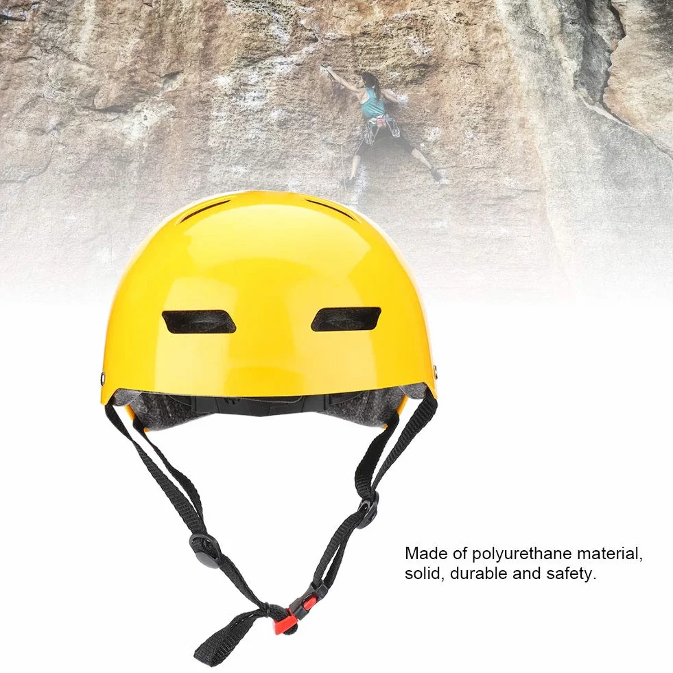 Oumefar Casco de Escalada, Casco Ligero, Protección de Seguridad para la Cabeza, Casco de Escalada, Casco Protector para Ciclismo, Montañismo, Escalada con Ventilación de 11 Bandas