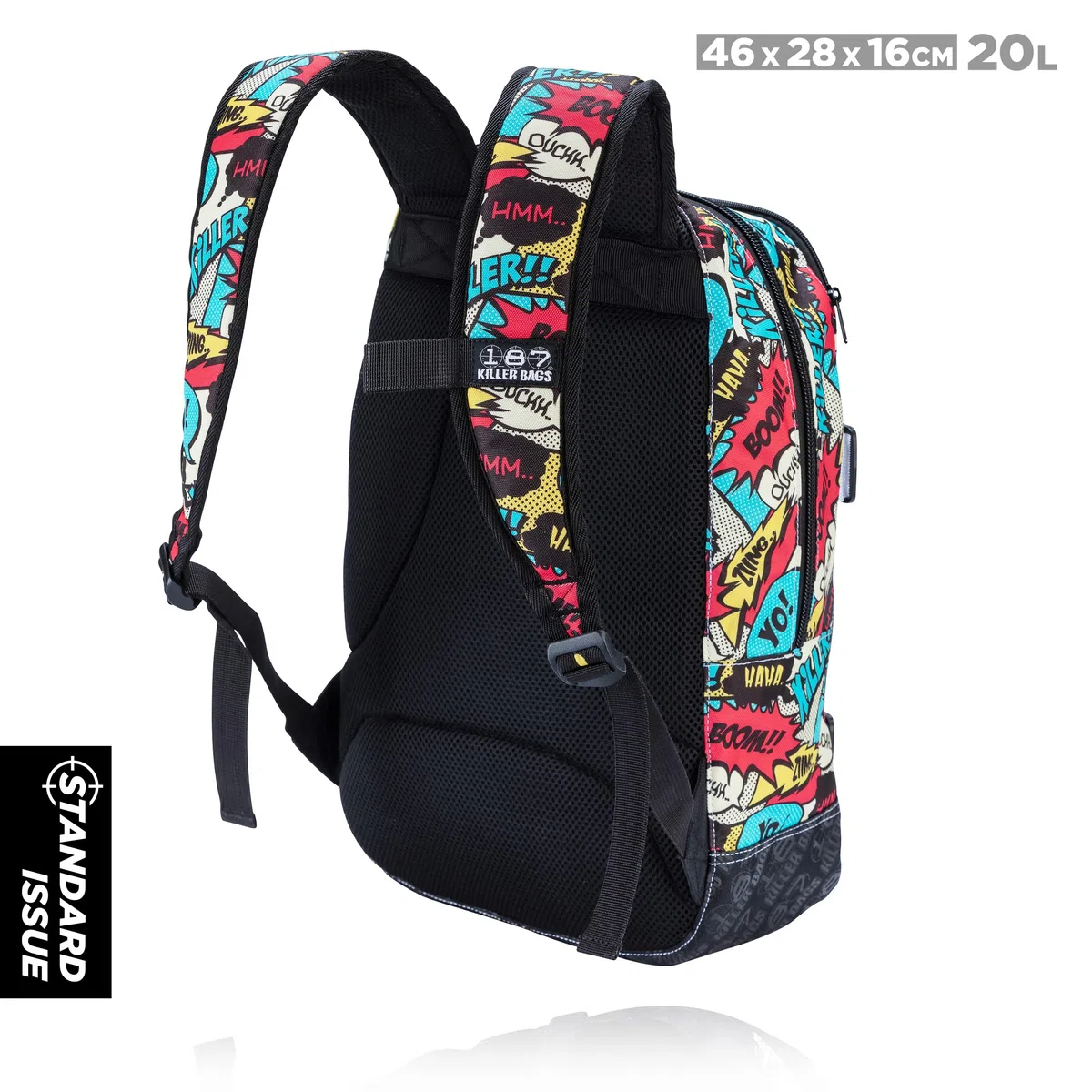 187 Killer Pads Standard Issue Mochila con correas para monopatín