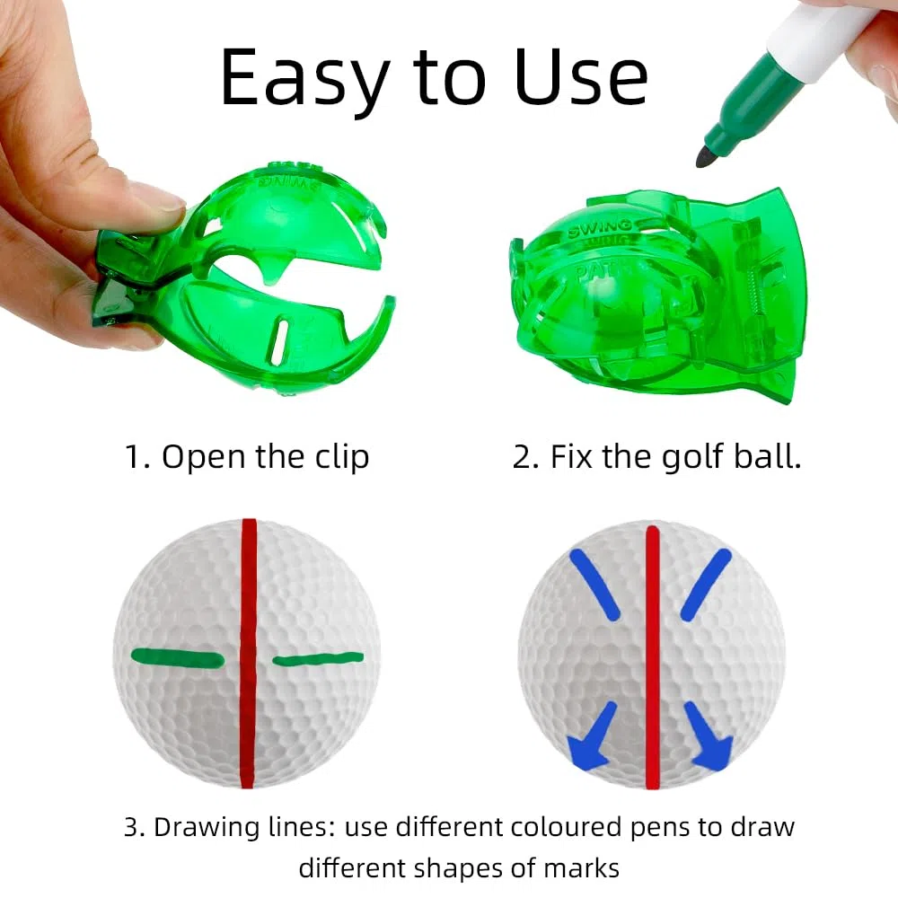 Juego de marcadores de pelota de golf,Herramientas de marcado de pelotas de golf