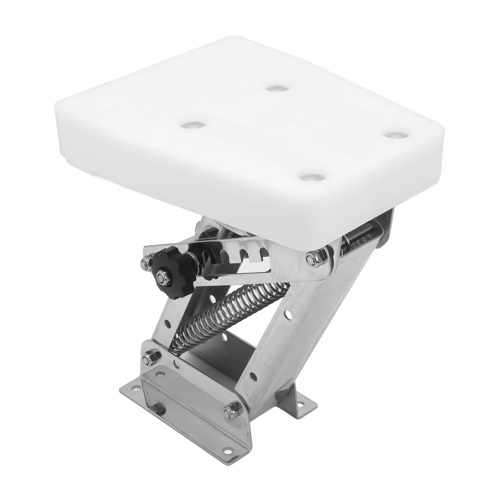 Soporte de Motor Fueraborda de Acero Inoxidable Duradero para Motores de 2 Tiempos, Soporte de Carga de 110 Libras, Ajustable, Fácil Instalación con Resistencia a la Oxidación,