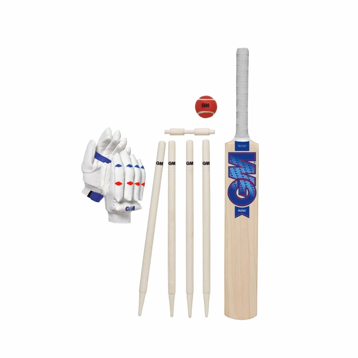 Gunn & Moore Maná Juego de Bate y tocones de críquet, Juventud Unisex, 32
