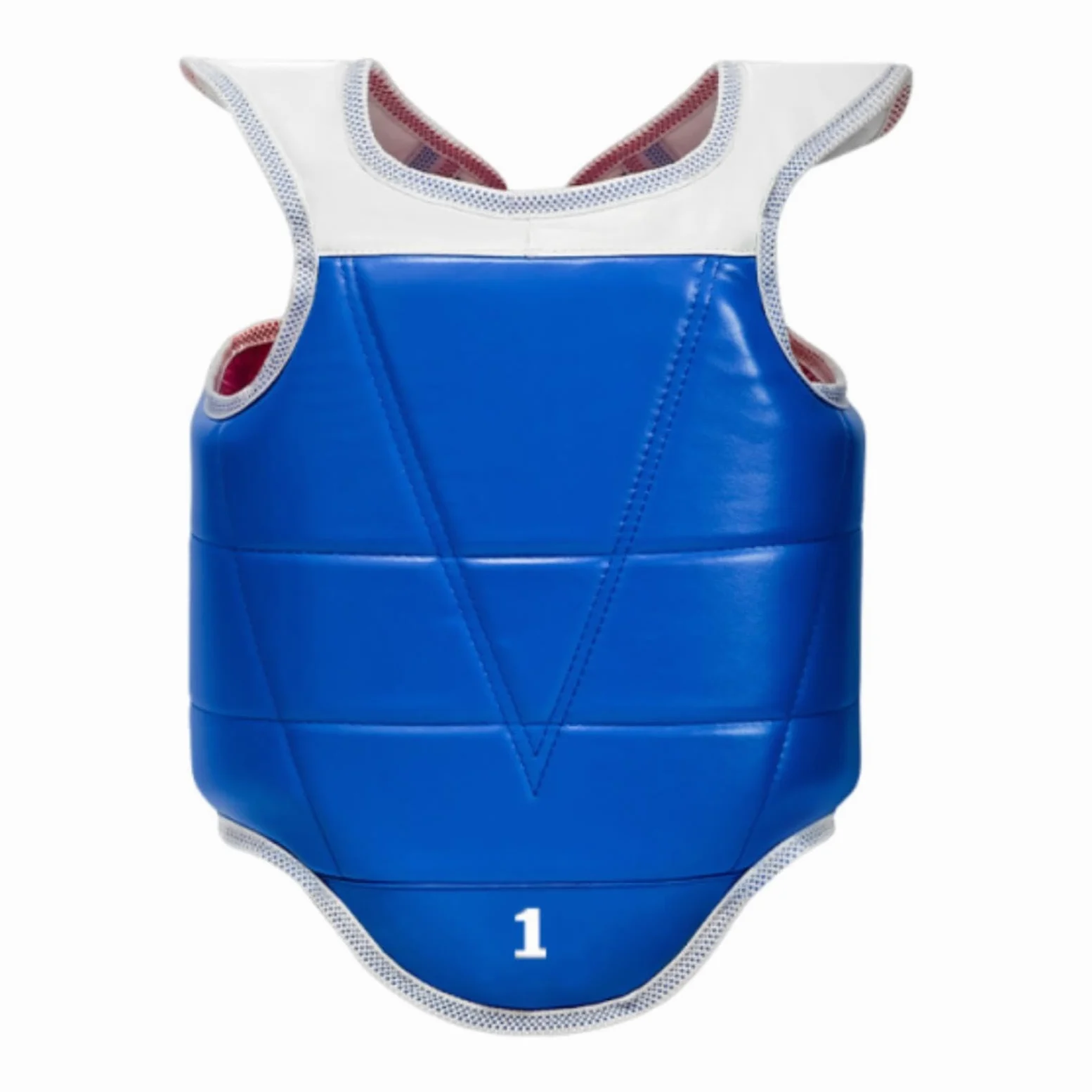 Gralara Protector de Pecho para Karate, Almohadilla de protección para Taekwondo, Muay Thai, Boxeo, para práctica de Entrenamiento – EVA/PU con Doble Cara– Ajuste con Cordones, S