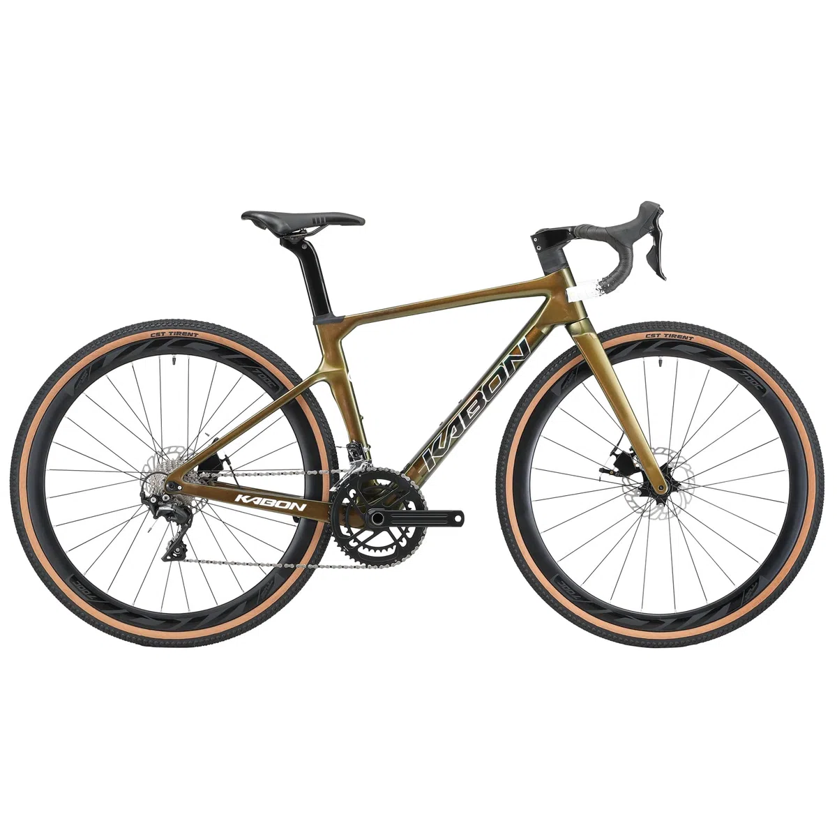 KABON Bicicleta Carbono Gravel de Carretera, 700CX40C con Shimano 105 22 Velocidad, Bicicleta de Carreras con Freno de Disco para Hombres y Mujeres