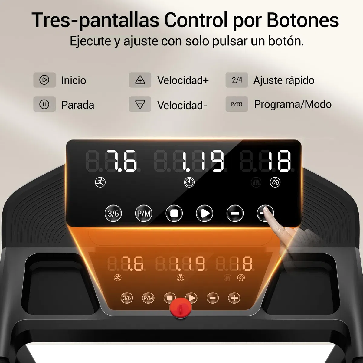 LONTEK 15% Cinta de Correr Plegable con Inclinación 12KM/H, Cinta de Andar Plegable 3.0HP, Caminadora Electrica para Casa con LED Táctil, Sistema Amortiguador, Entrenamiento en Silencio, 136KG
