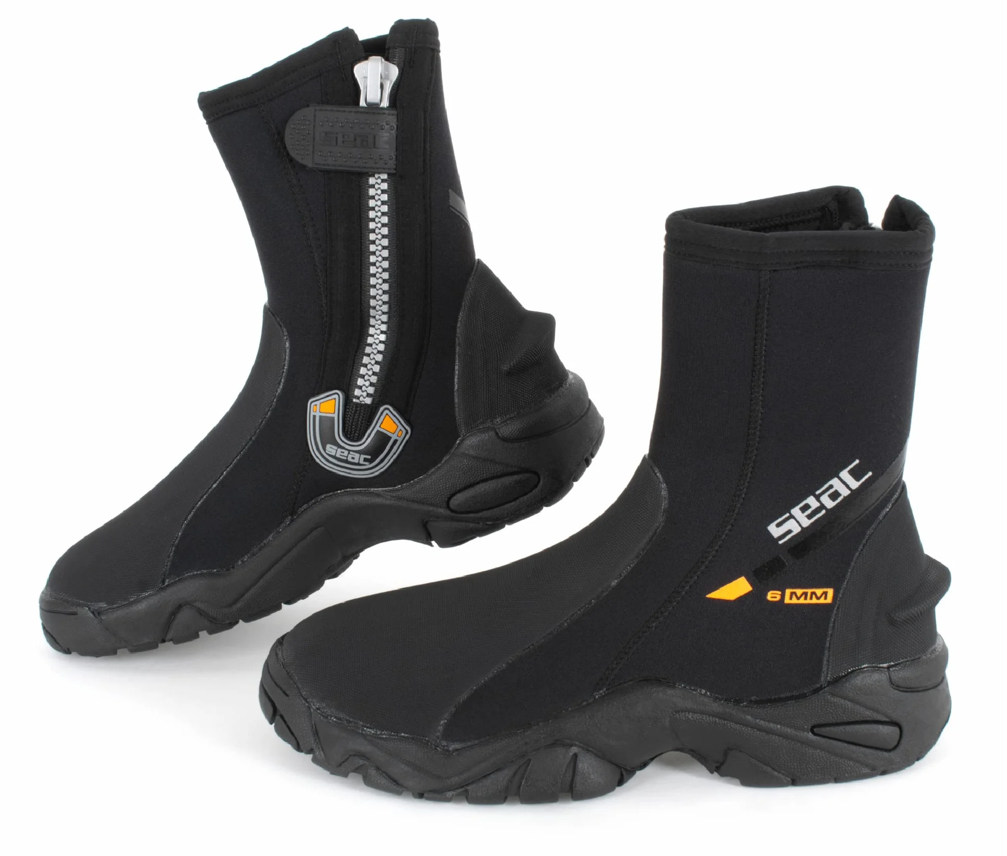 Seac Pro HD, Escarpín de Buceo, 6 mm con Suela rígida de Alta adherencia