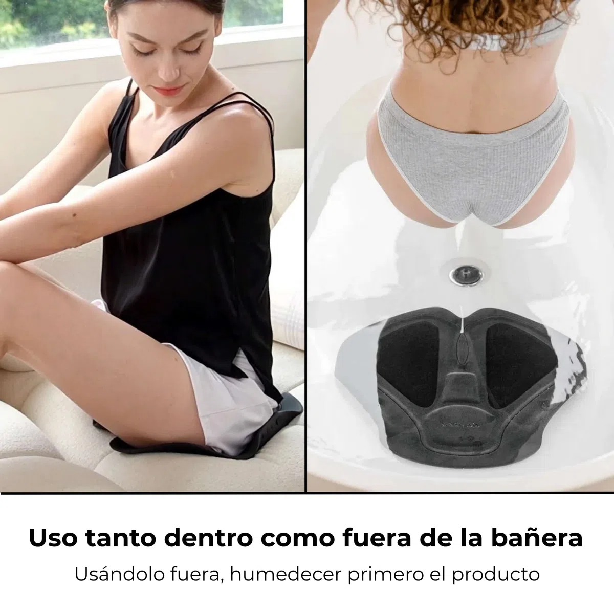 MYTREX Aqua Lift Elevador de Glúteos con EMS | Dispositivo Reafirmante de Muslos y Glúteos con Tecnología EMS de Profundidad 6 cm. Estimulador Muscular para Uso Dentro y Fuera de la Bañera