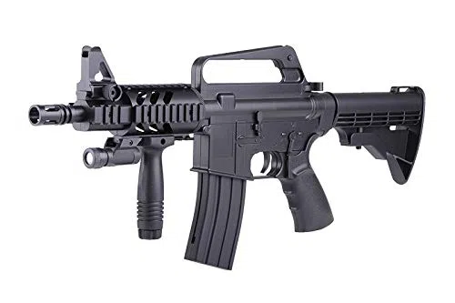 Well Airsoft CQB 16-A5 - Rifle para Airsoft,con Muelle,de Recarga Manual (0,5 Joule) - con Accesorios