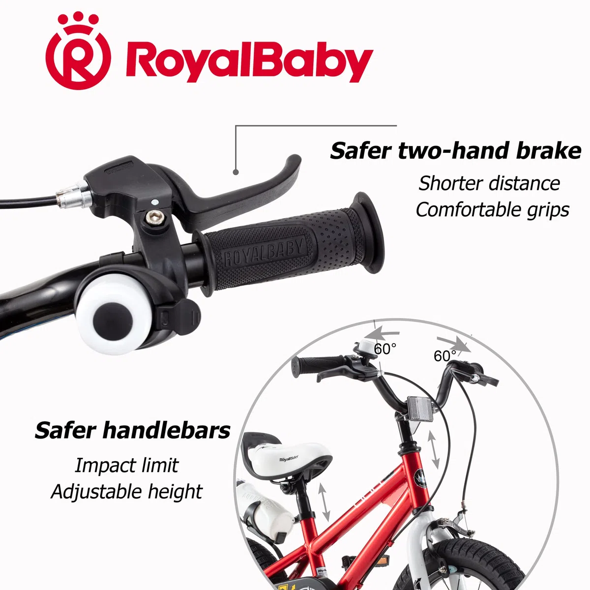 RoyalBaby Bicicletas Infantiles niña niño 3-12 años Freestyle BMX 12 14 16 18 20 Pulgadas Ruedas auxiliares Bicicleta para niños