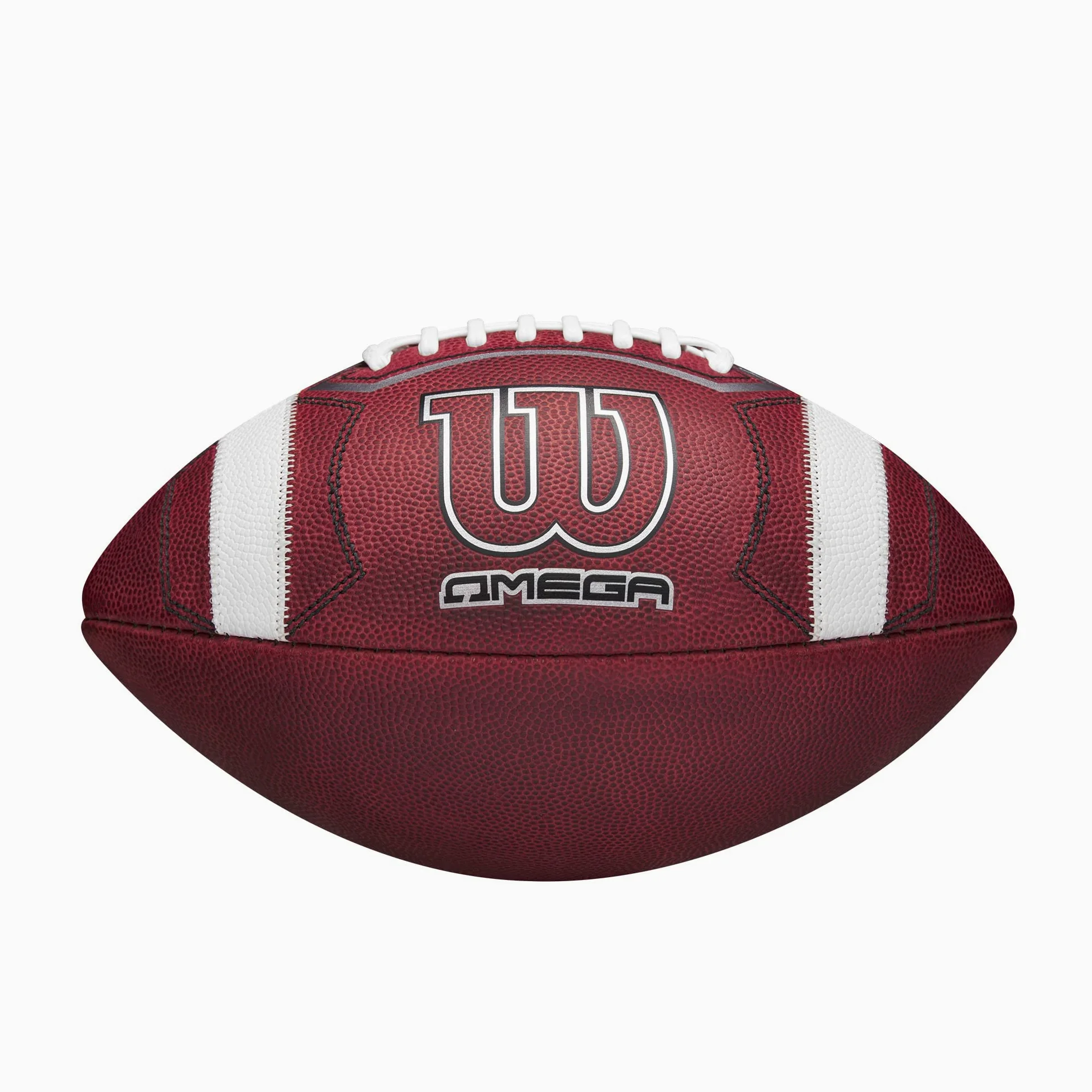 WILSON Omega - Balón de fútbol universitario oficial, tamaño oficial, color marrón